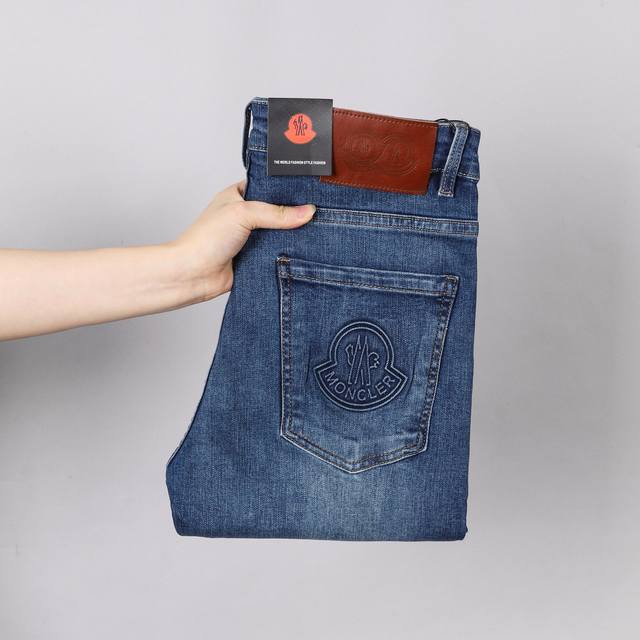 Moncler Stretch Slim Fit Straight Leg Jeans, All Seasons! High-quality stretch