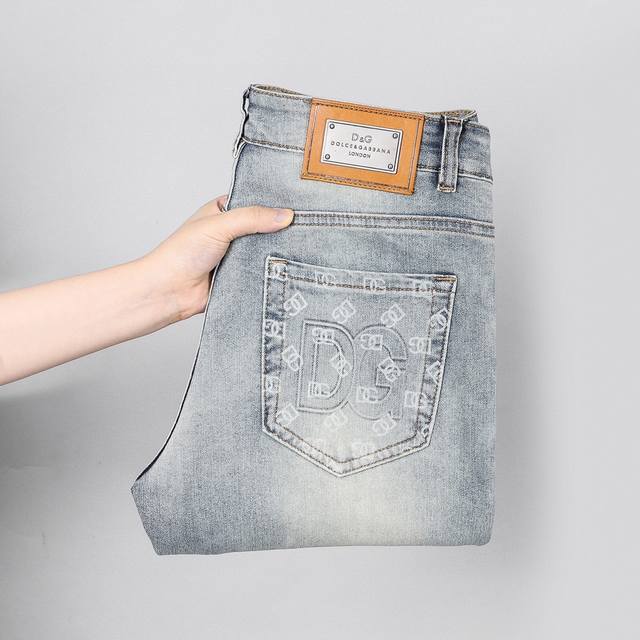 D&G Stretch Slim Fit Straight Leg Jeans, All Seasons! High-quality stretch jeans