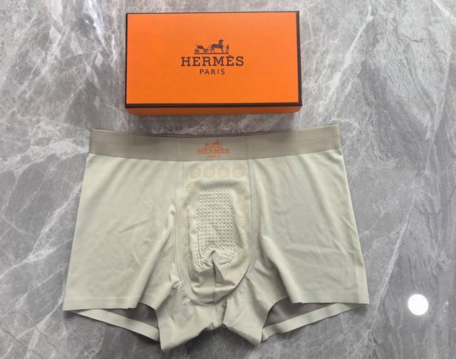 Hermes 1 box of 3~Original quality! Must-have men's boxer briefs! High-grade ic