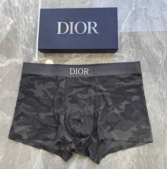Dior 1 box of 3~Original quality! Must-have men's boxer briefs! High-grade ice