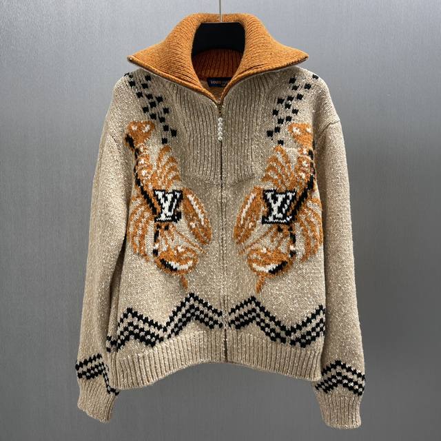 Lu Lobster Zipper Knit Waist-cinching Jacket Heavy-duty style, 10-day after-sale