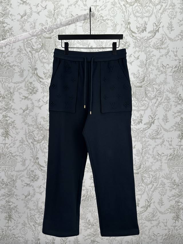 Louis Vuitton 25Ss New Embossed Details Long Pants. These comfortable track pan