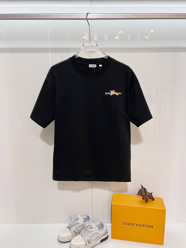 Burberry High-Quality 320g Crew Neck Short Sleeve T-Shirt, featuring the brand's