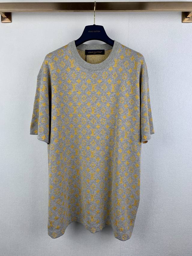 Louis Vuitton Lv Jacquard Knit Short-Sleeve T-Shirt ( ) from the Spring/Summer 2
