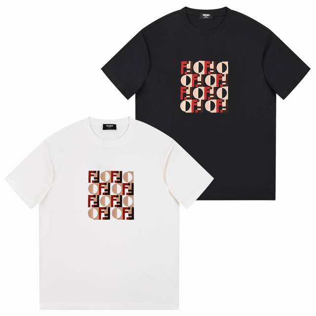 Fendi Monster T-shirt, Fendi Double F, Slightly Wide Fit, S-XL, . Fendi 26Ss E