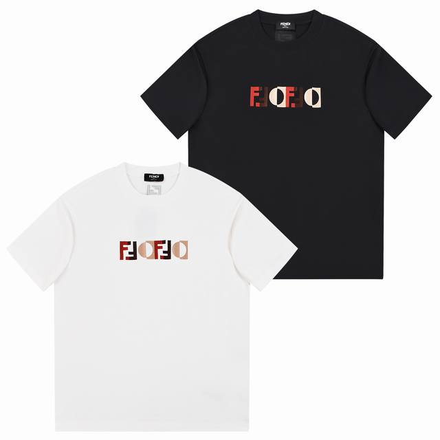 Fendi Monster T-shirt, Fendi Double F, Slightly Wide Fit, S-XL, . Fendi 26Ss Ea