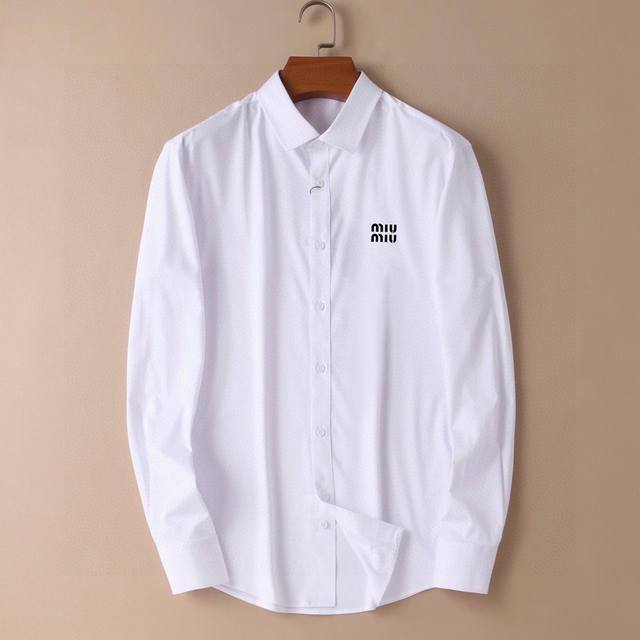 Miumiu Men's Long-Sleeve Shirt (All Seasons). Hong Kong import, currently sold o