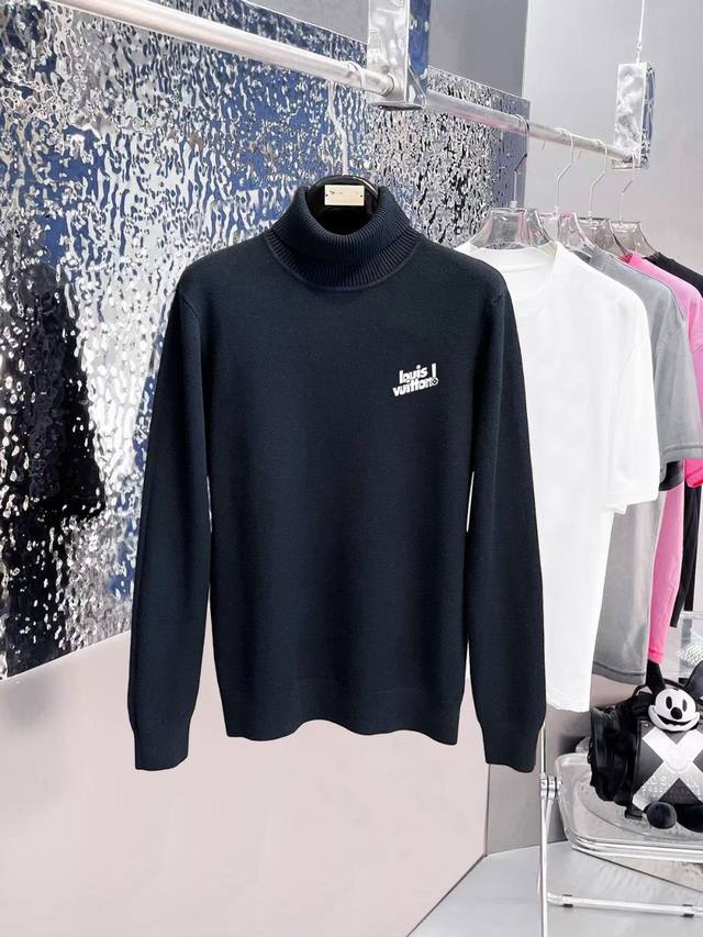 Lv Official website exclusive new arrival: fashionable casual turtleneck sweater
