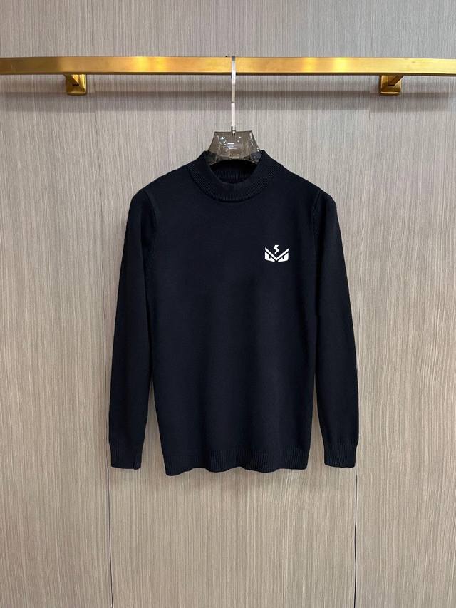 Featured Fendi mock neck sweater, latest autumn/winter collection. A top-qualit