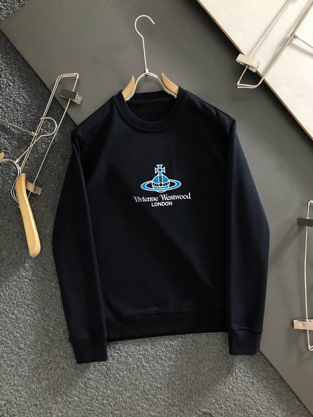 Vivian Westwood imported private goods, high-end printed crewneck sweatshirt, bo