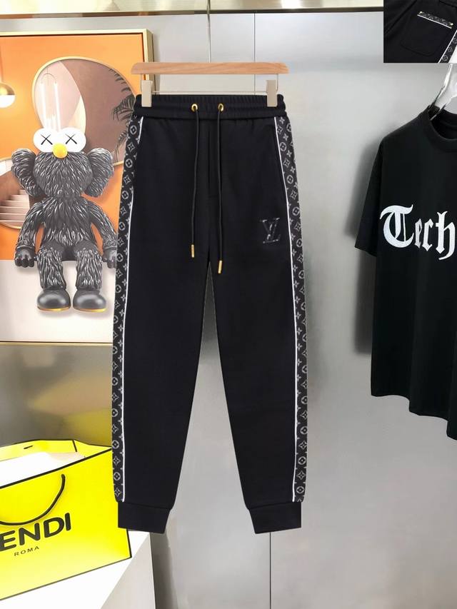 Lv New men's casual sweatpants from Louis Vuitton, high-end custom-made, fashion