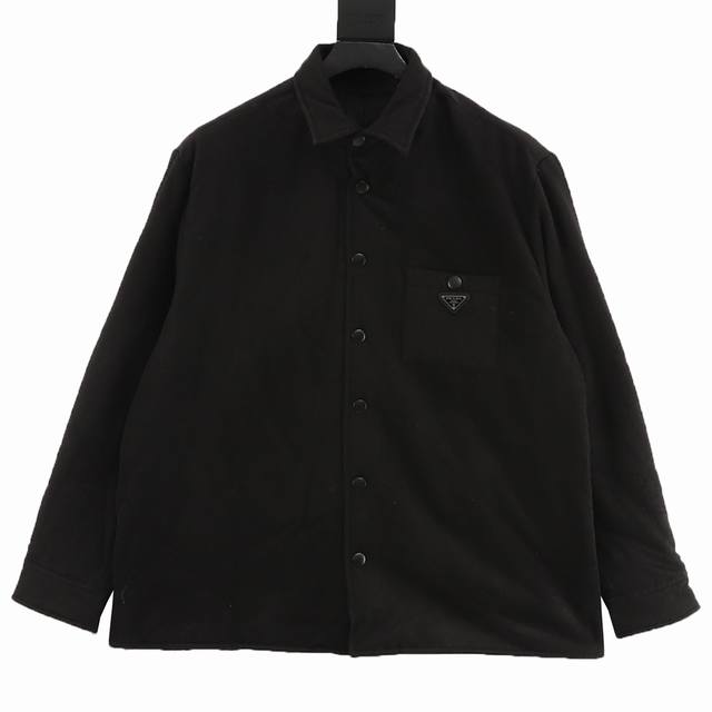 Prada PRD Triangle Pocket Snap Button Cotton Jacket Custom-made Xuan Guang Cash