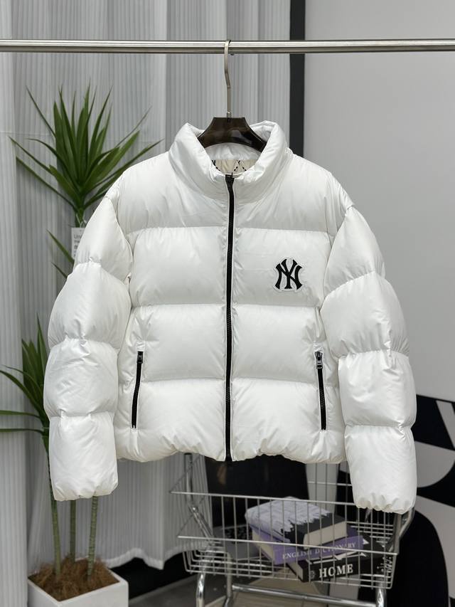 Genuine P-grade Mlb Short Puffer Jacket Mlb New York Yankees Logo Stand Collar