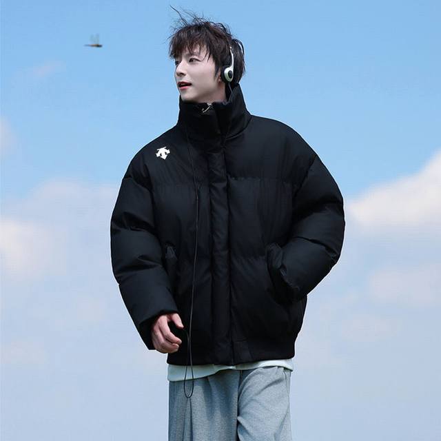 Descente Down-Filled Hooded Jacket, unisex leather jacket, a must-have for your