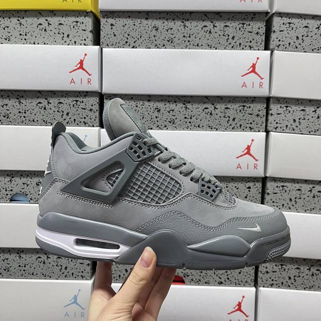H Nigel Sylvester X Air Jordan 4 Retro Grey AJ4 Collaboration Hf4340 003 Sizes: