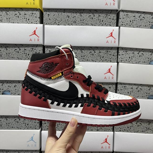 Genuine Union X Nike Air Jordan 1 High AJ1 High-Top Casual Sneakers Fd2565 002