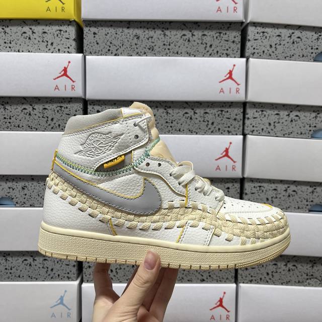 Genuine Union X Nike Air Jordan 1 High AJ1 High-Top Casual Sneakers Fd2565 001