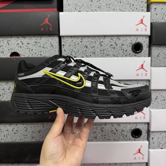 Genuine Nike P-6000 Premium Summit White, Summit White series low-top retro dad