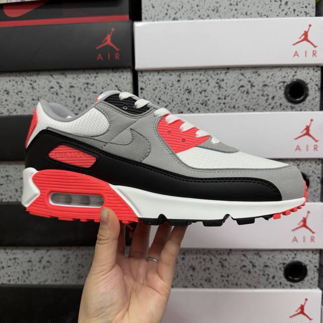 Max Nike Air Max 90 Comfortable Retro Synthetic Leather Shock-Absorbing Anti-Sli
