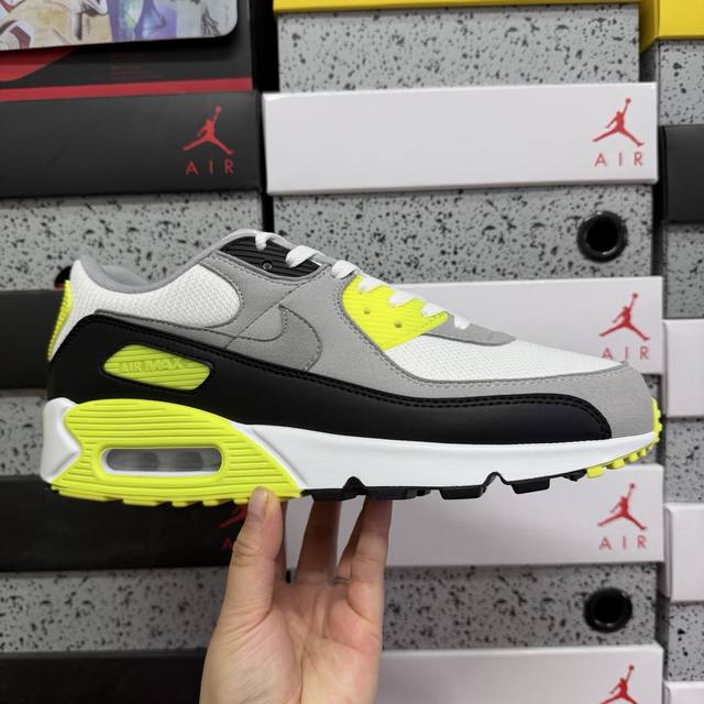 Max Nike Air Max 90 Comfortable Retro Synthetic Leather Shock-Absorbing Anti-Sli