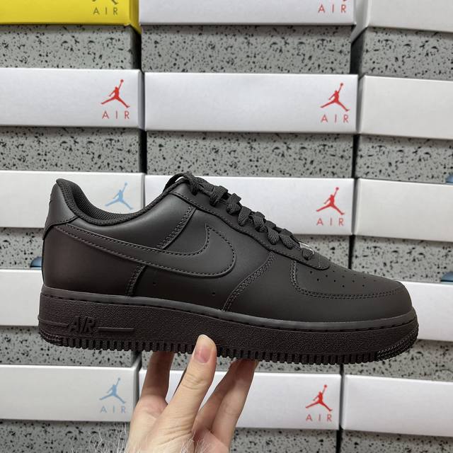 Gx Nike Air Force 1 Low '07 Dark Brown Ih1698 200 Sizes: 36 36.5 37 37.5 38 38.5