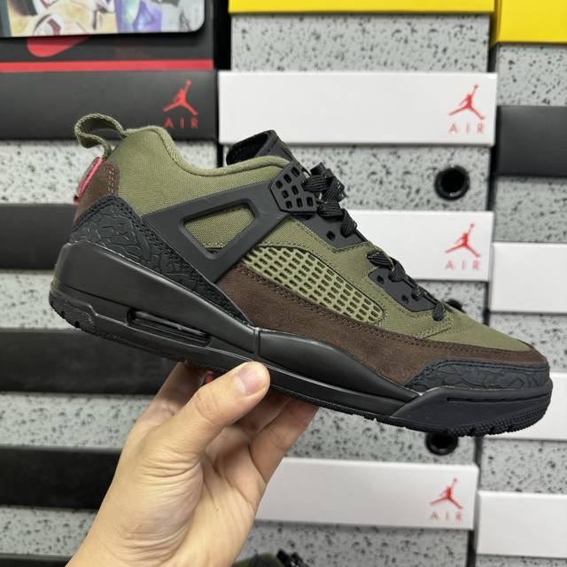 pl version Jordan Spizike Low AJ 3.5 Jordan-inspired casual sneakers, styled wit