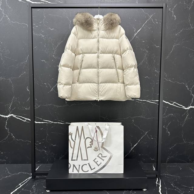 Authentic Grade: C | Moncler Laichefur Women's Hooded Short A-line Mid-length D