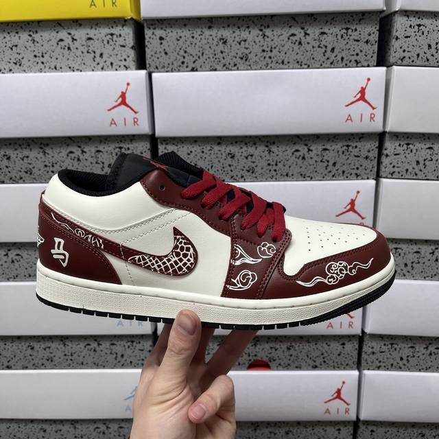 Y Jordan Air Jordan 1 AJ1 Low Top Red Horse 553558 081 Sizes: 36 36.5 37 38.5 39