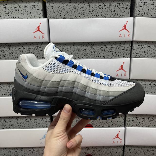 Kz Nike Air Max 95 Og Blue Spark (Grey/Black/Blue) Im7410 100 Sizes: 40-48.5
