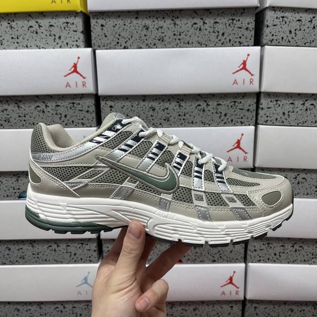 Y Nike p-6000 Light Grey Green Cd6404 203 Size: 36-46