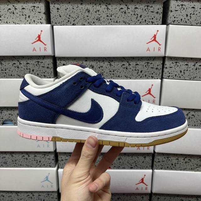 S2# Nike Dunk Sb Low pro prm Los Angeles Dodgers White Blue Do9395 400 Size: 36