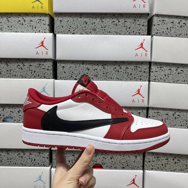 Original Nike Air Jordan 1 X Travis Scott AJ1 Low-Top Basketball Shoes DM7866 10