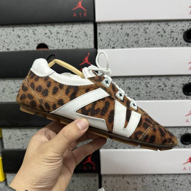 Genuine Louis Vuitton Sneakerina Leather Suede Leather Leather Leather Round To