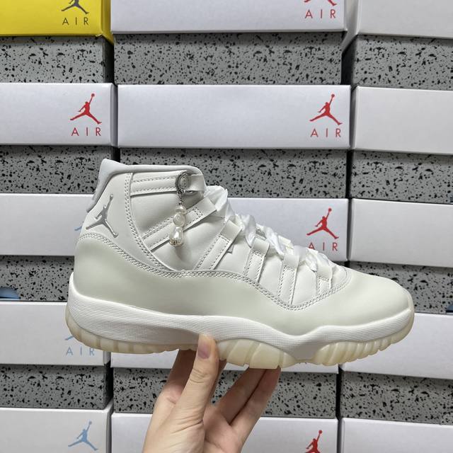 Original Air Jordan 11 Retro Grand Finale Aj11 Pearl Grey Ar0715-110 Original la