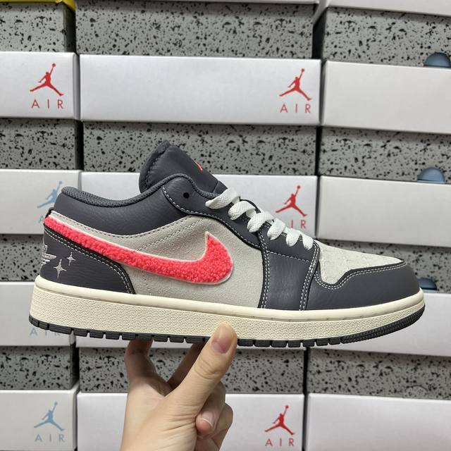 Small Dt Jordan 1 Low Star Grey Im6565 014 Sizes: 36 36.5 37.5 38 38.5 39 40 40.