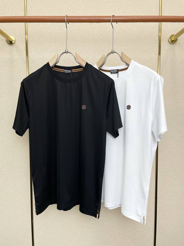 Zegna Exclusive New Original Men's Casual Short-Sleeve T-Shirt, High-End Custom