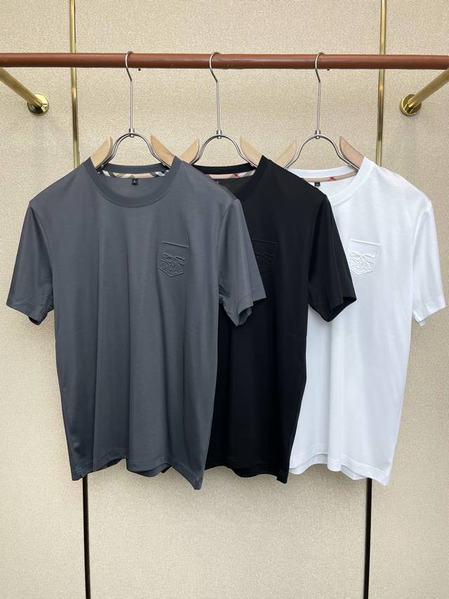 Burberry Exclusive New Original Men's Casual Short-Sleeve T-Shirt, High-End Cust