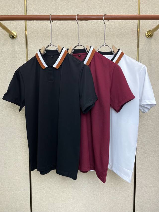 Zegna Exclusive New Original Men's Casual Lapel Short-Sleeve T-Shirt, High-End C