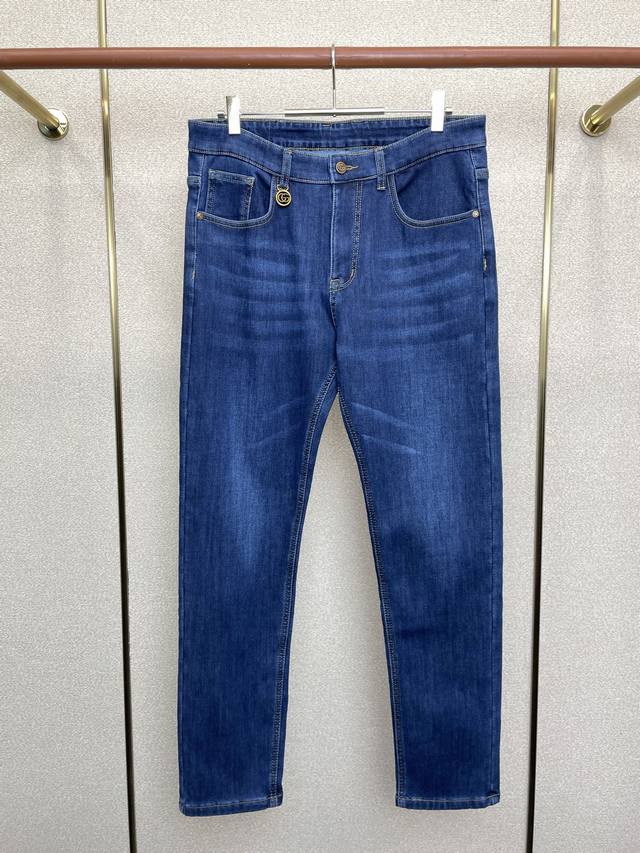 Gucci Fleece-Lined Jeans - Exclusive New Casual Jeans, High-End Version, Custom-