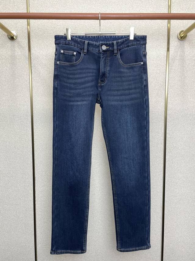 Prada fleece-lined jeans, exclusive new casual jeans, high-end version, custom-