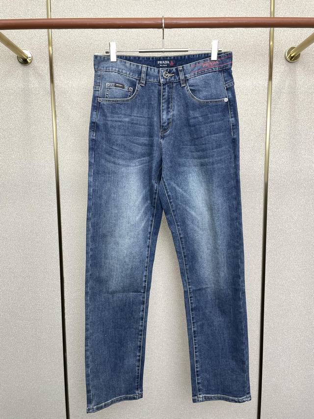 Prada Exclusive New Casual Jeans, High-End Version! Custom-made fabric for supe