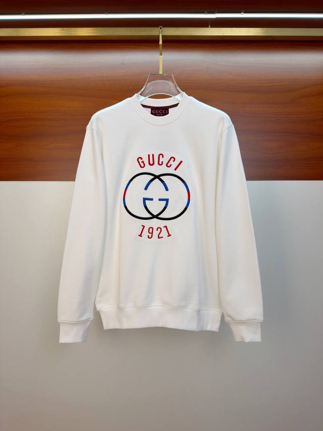 Gucci 25Ss Newest and Top-of-the-Line Crew Neck Sweatshirt, Exquisite Craftsmans