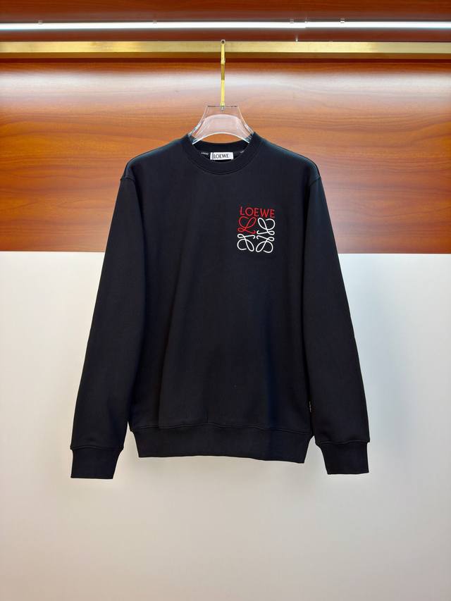 Loewe 25Ss Newest and Top-Tier Crew Neck Sweatshirt, Exquisite Craftsmanship, To