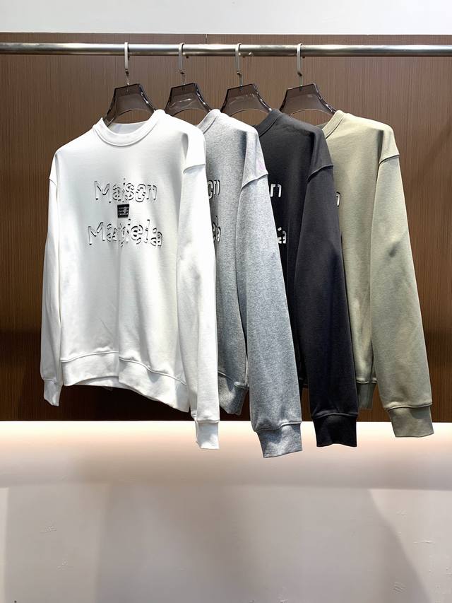 Margiela 25Ss Newest and Top-Tier Crew Neck Sweatshirt, Exquisite Craftsmanship