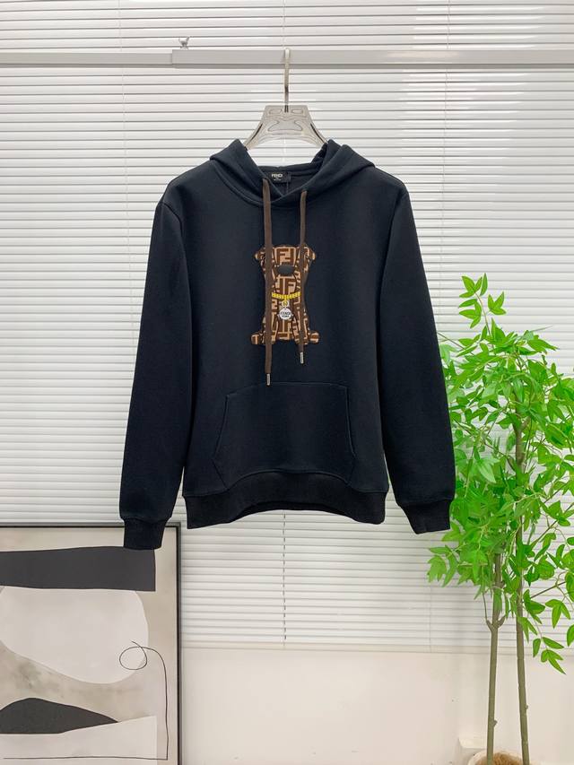 Fendi 25Ss Newest and Top-of-the-Line Exquisitely Crafted Hooded Sweatshirt, Top