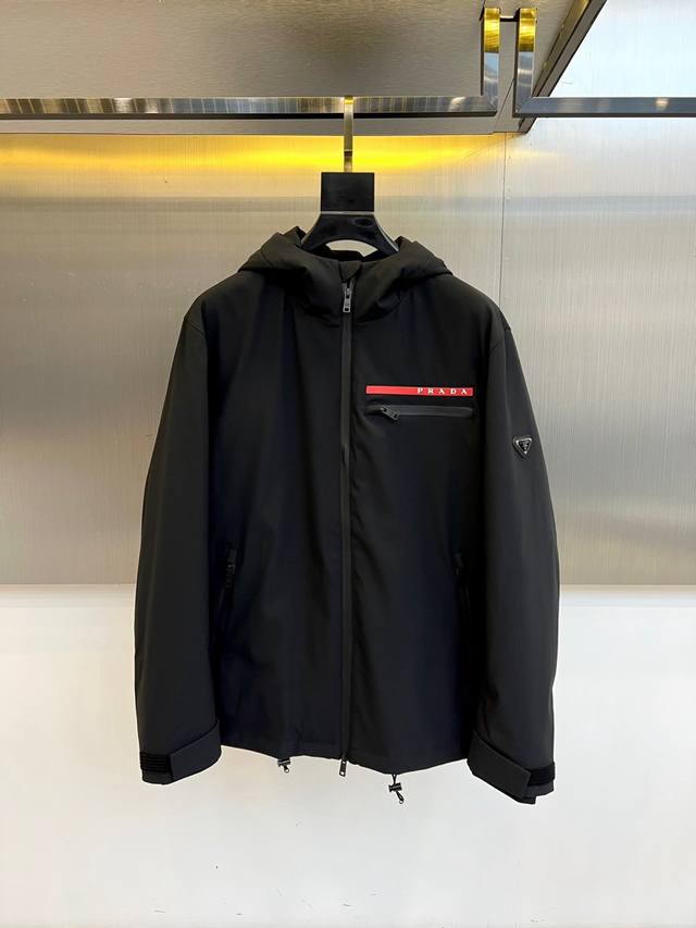 Prad Goose Down Jacket, 2025 Autumn/Winter New Arrival. Featuring classic black