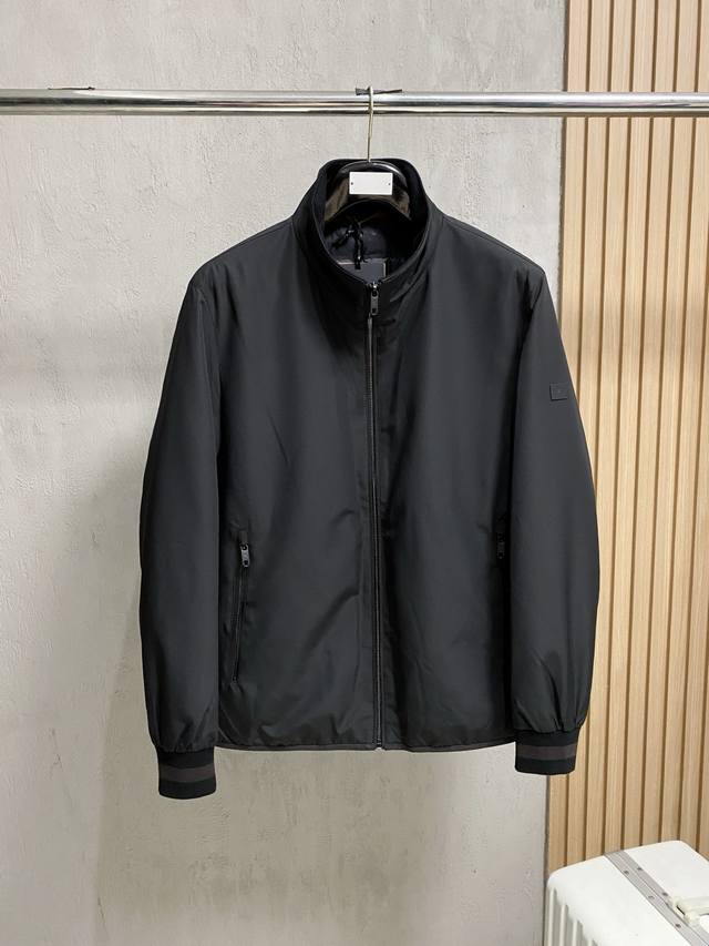 Zegna Fall/Winter 2025 Fashion Stand Collar Jacket, Lightweight Down Jacket with