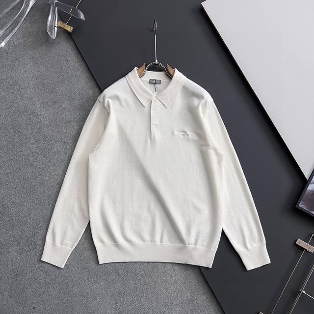 Cd* 25Fw Autumn/Winter Base Layer Collar Sweater! High-quality Italian imported