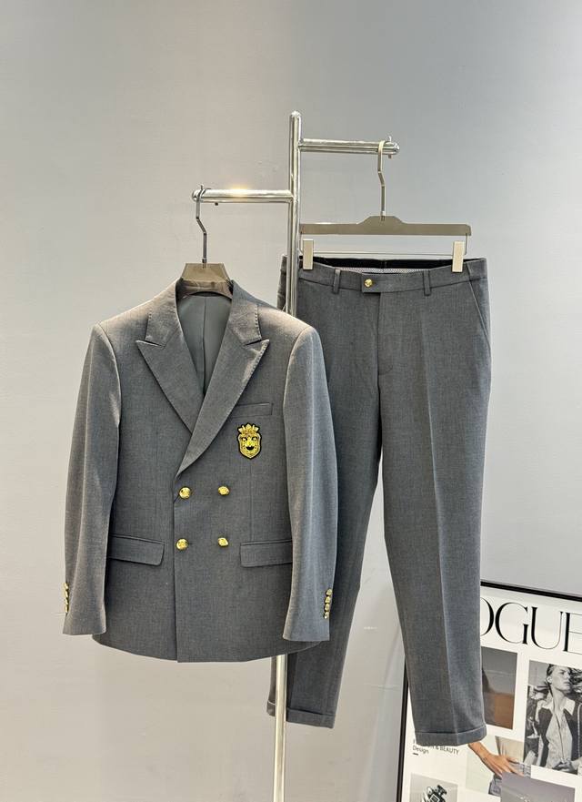 Jacket, Pants 280 D&G*Dolce & Gabbana 2025S New Men's Business Suit! A top-tier