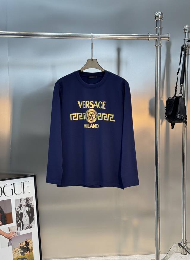 Versace Greca Print Modal Long-Sleeve T-Shirt, a new Vasa arrival. Available in